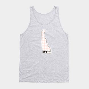 YSA States: Delaware (pink plaid) Tank Top